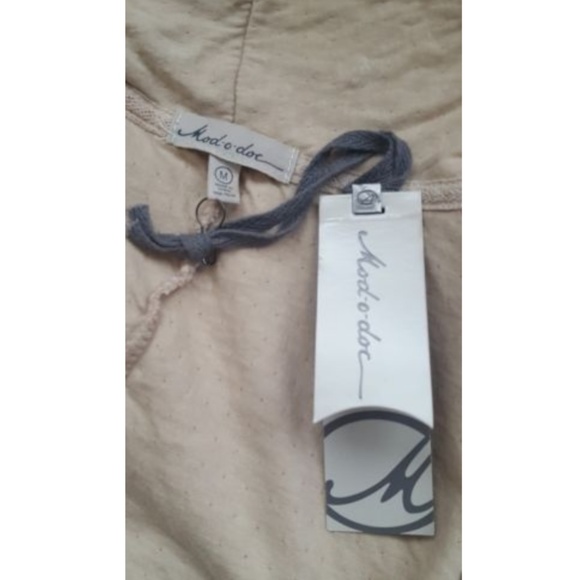 New MOD-O-DOC Draped Open Front Knit Cardigan Sweater M - Picture 4 of 5